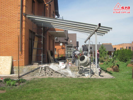  Вишеньки. Монтаж зимового саду.