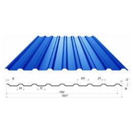 Профнастил 0,45 ПС 18 ZN100 PEМА Україна